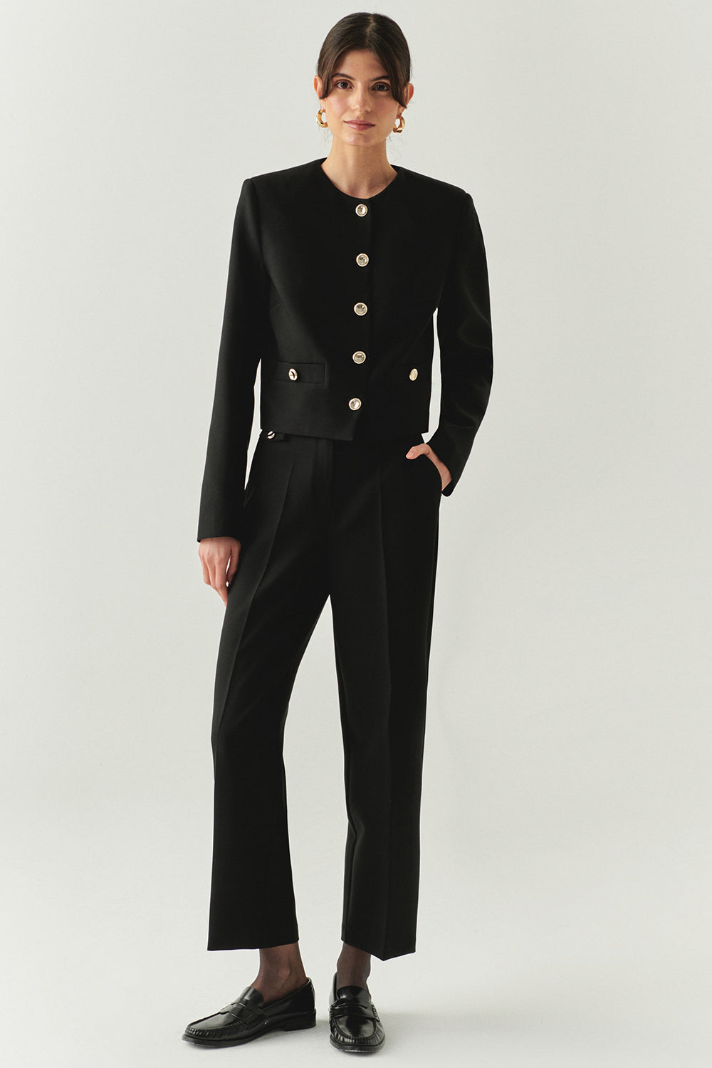 Coraline Tailored Pocketed Pants