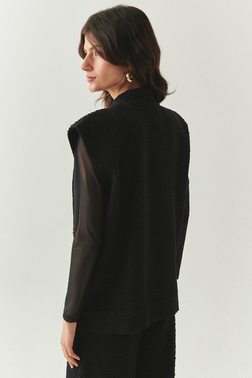 Goldie Sleeveless High Neck Vest