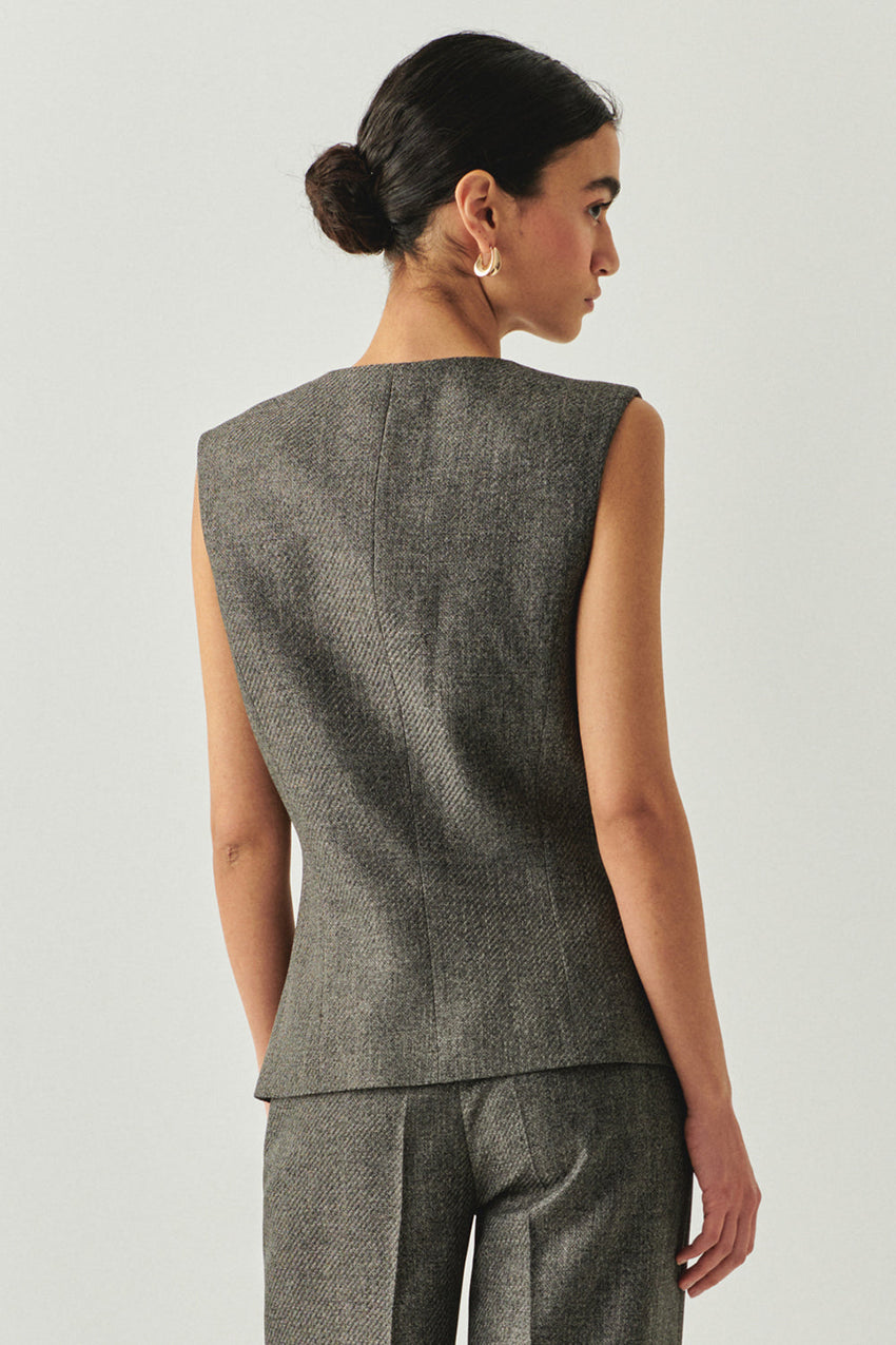 Royal Sleeveless Crew Neck Vest