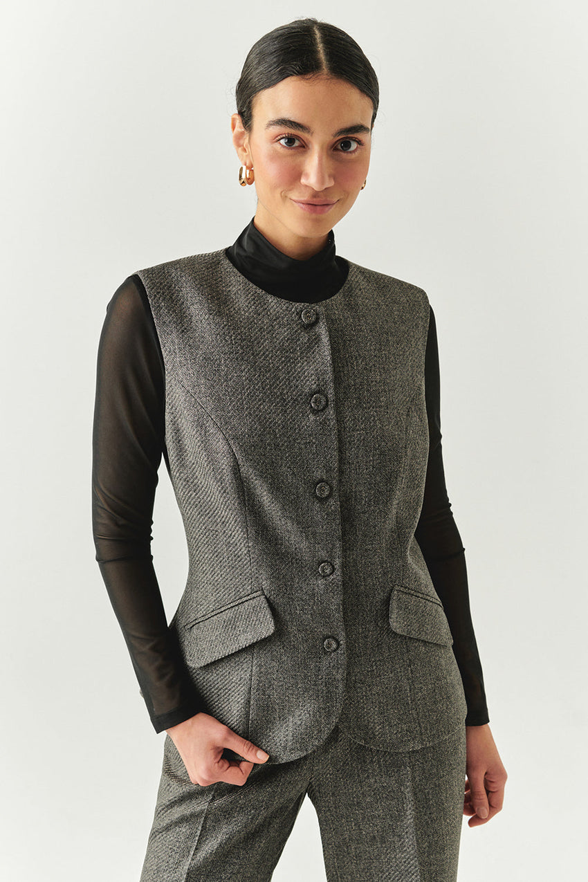 Royal Sleeveless Crew Neck Vest