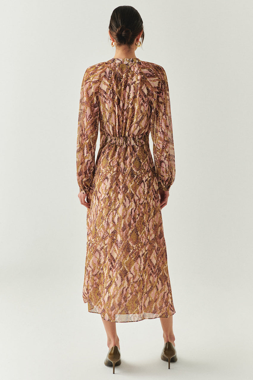 Kairi Long Sleeve Chiffon Dress