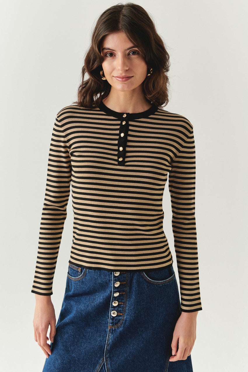 Saffron Knit Blouse