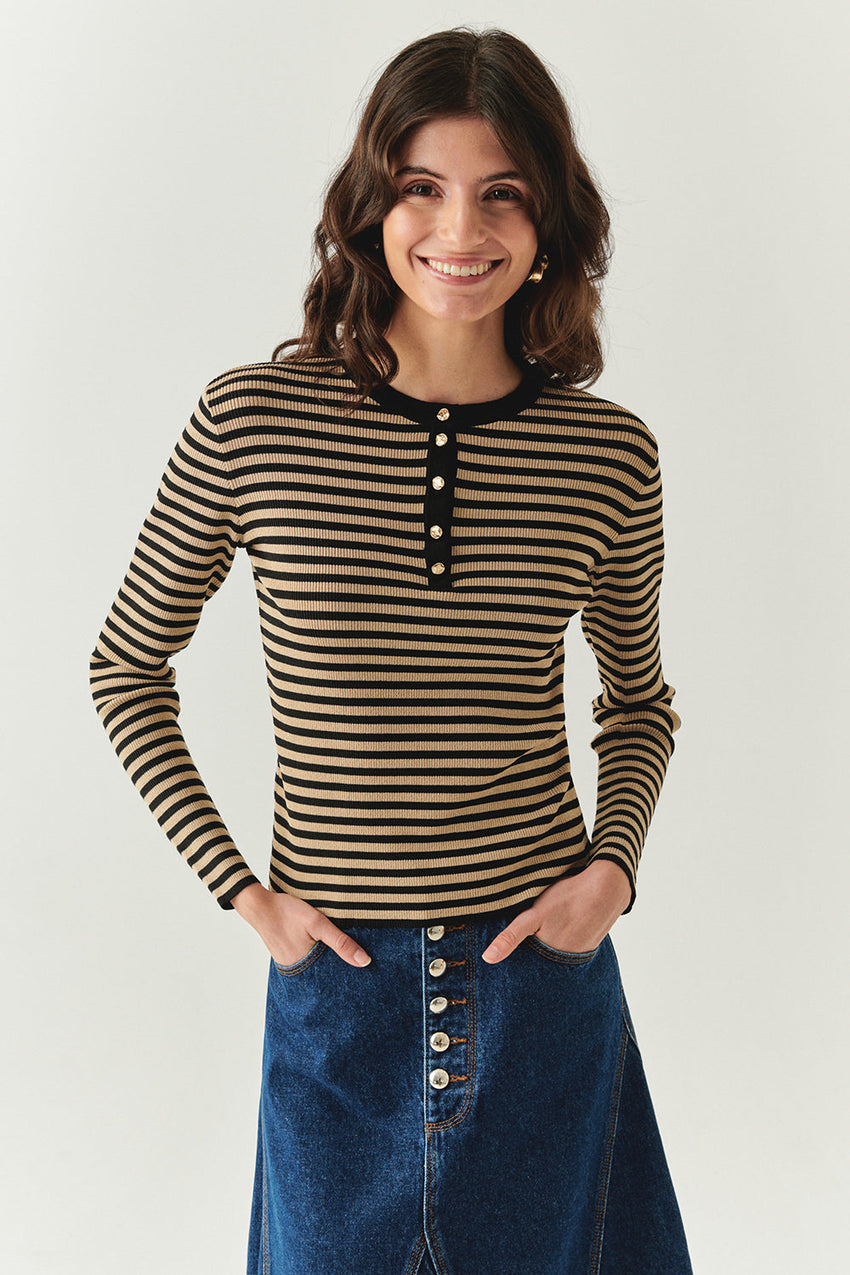 Saffron Knit Blouse