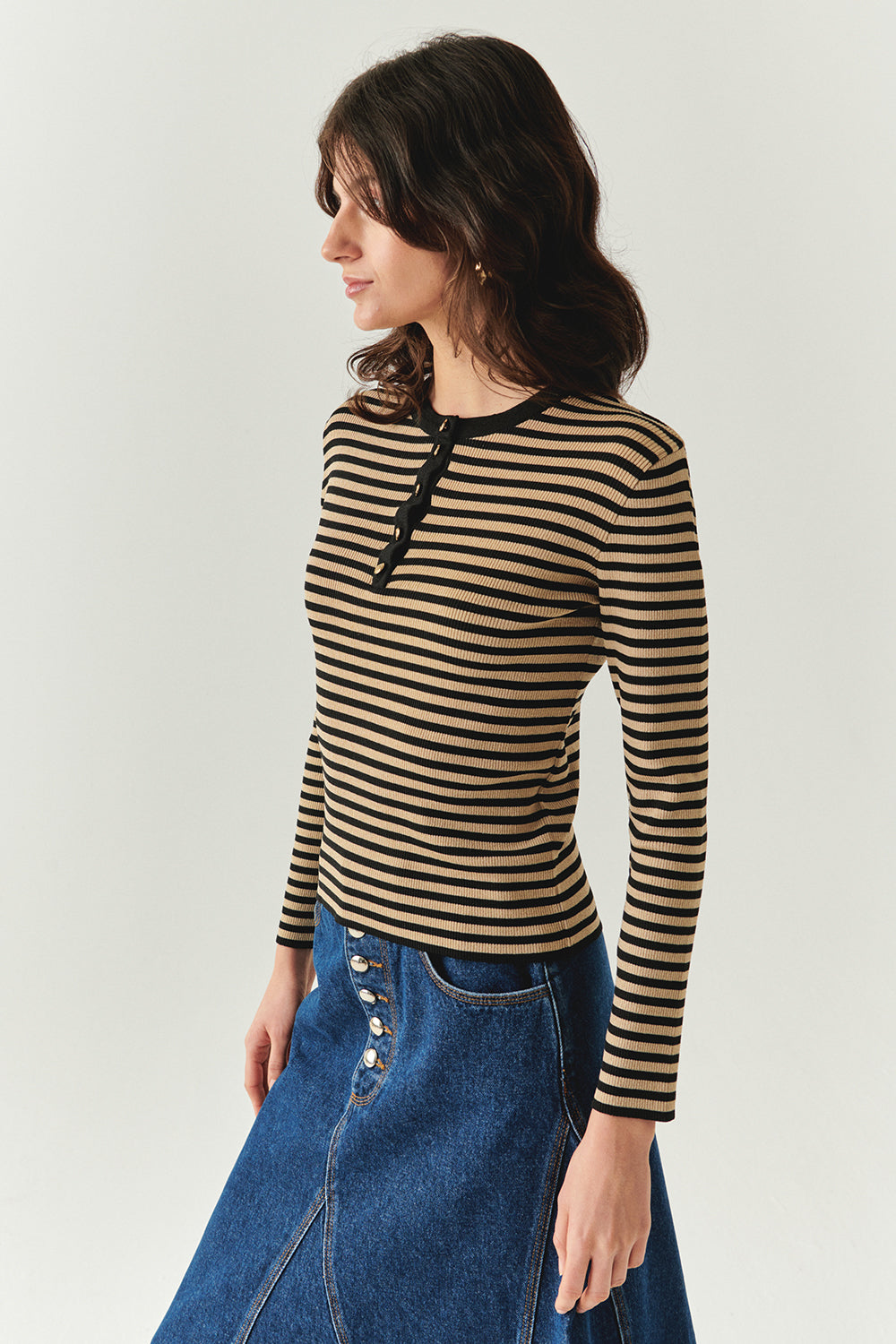 Saffron Knit Blouse