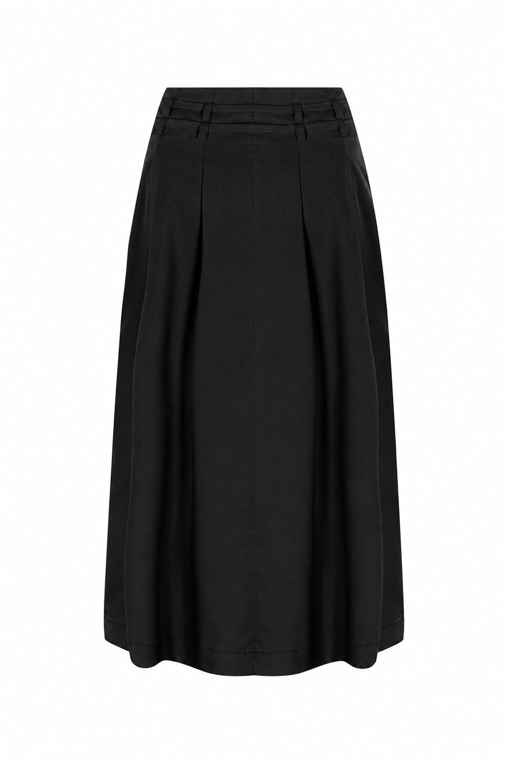 Evelynn Midi Skirt - BLACK