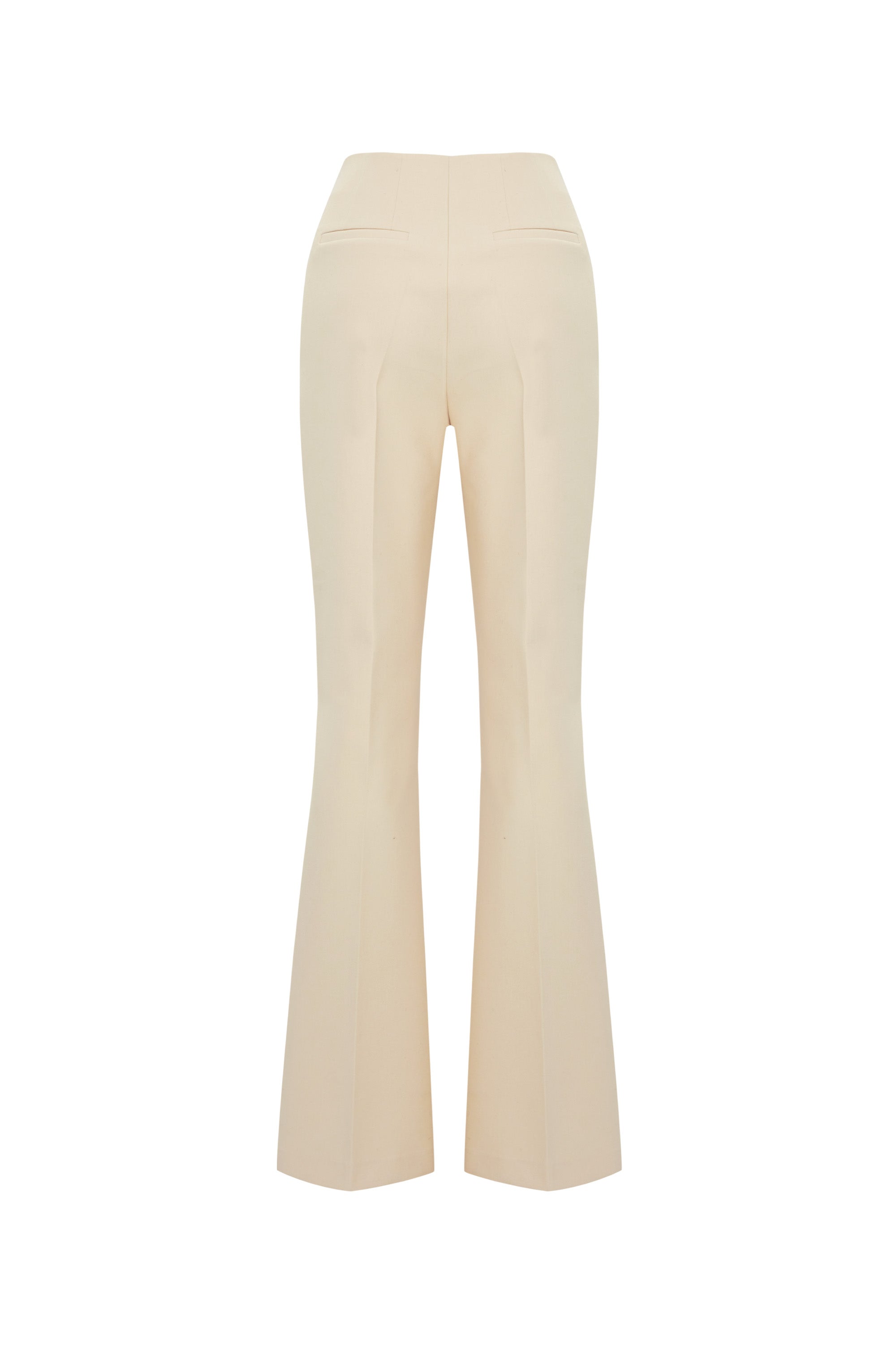 Relaxed Straight Pants - Ecru