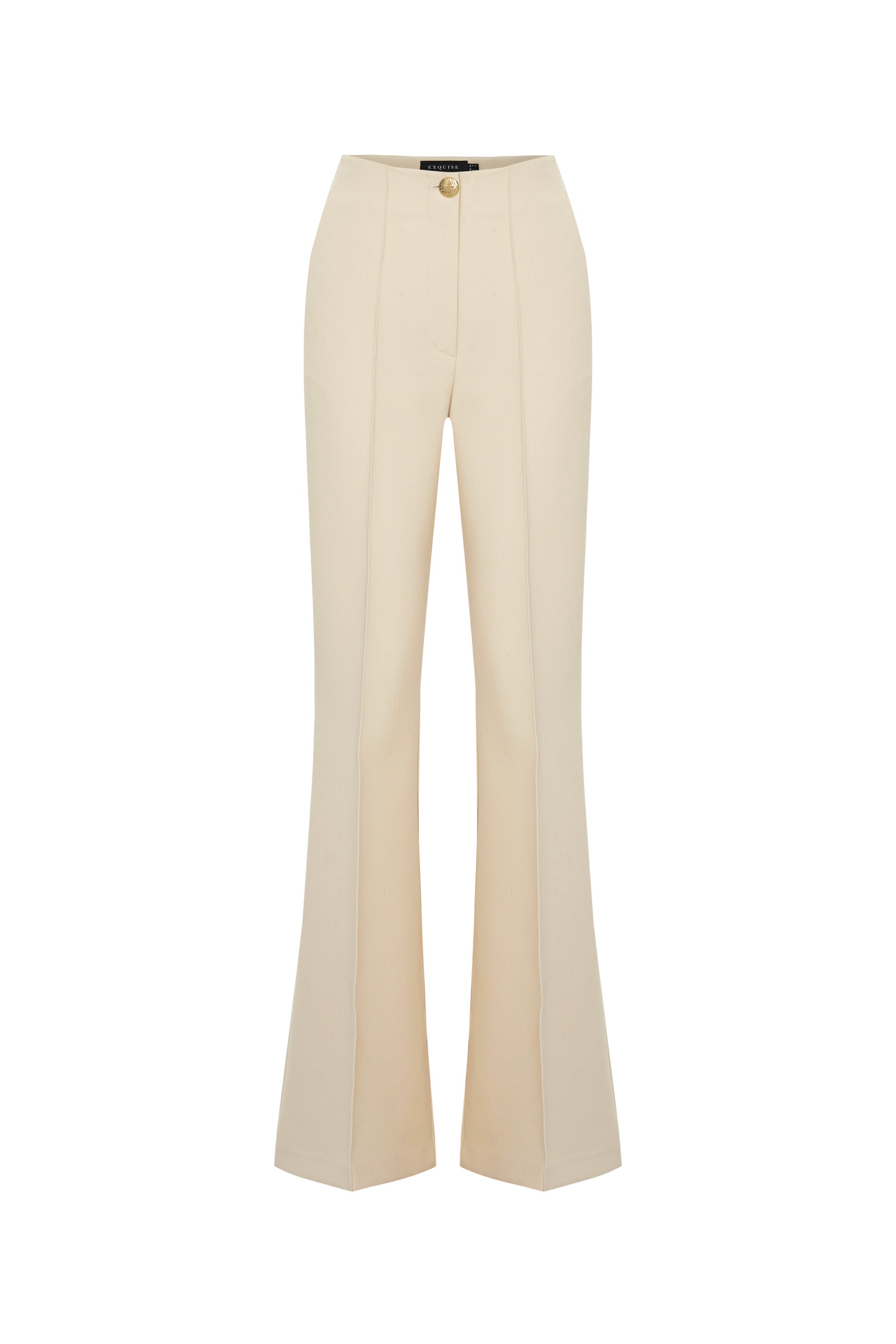 Relaxed Straight Pants - Ecru