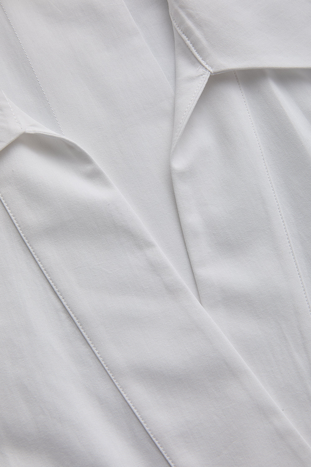 Lucia V Neck Blouse - WHITE
