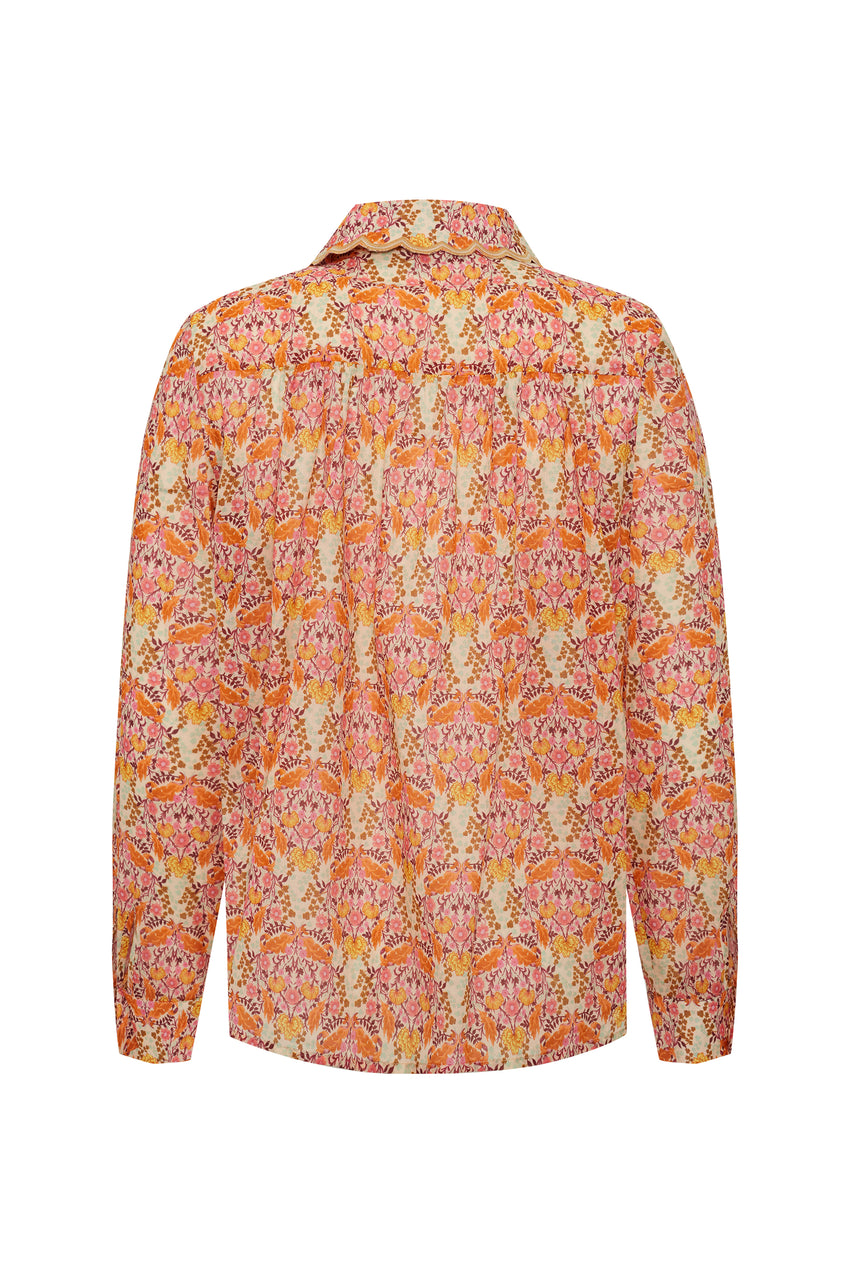 Eloise Collar Floral Shirt - MULTI COLOR