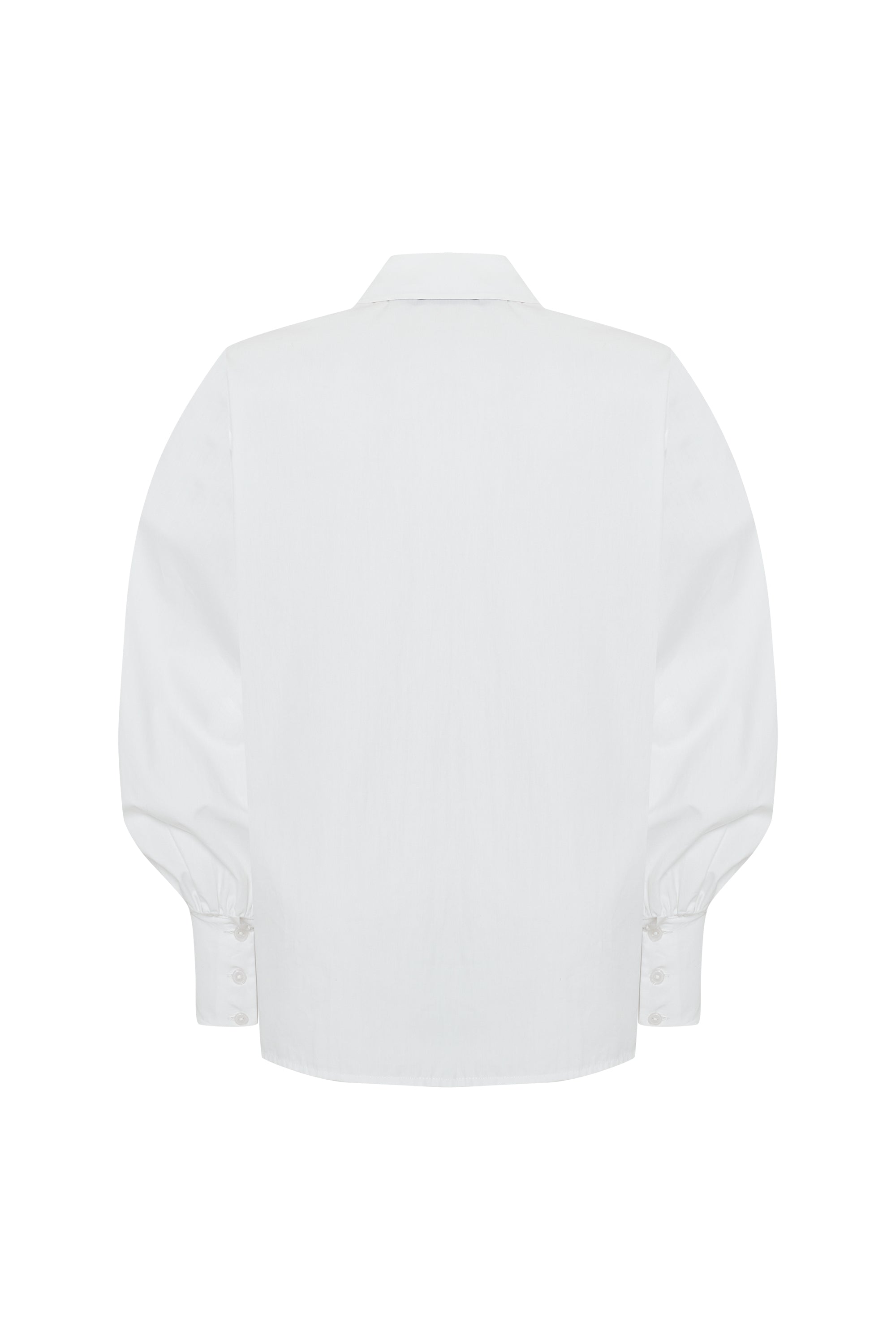 Ayla Floral Stitch Shirt- ECRU