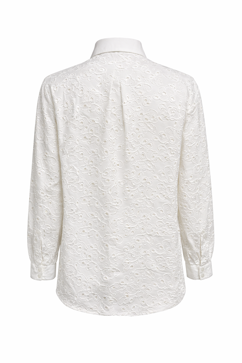 Marlee Broderie Anglaise Shirt - ECRU