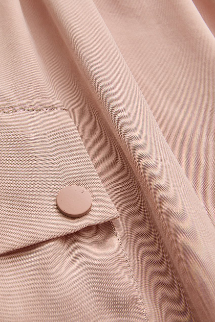 Regular Fit High Waist Cargo Trousers - Pink