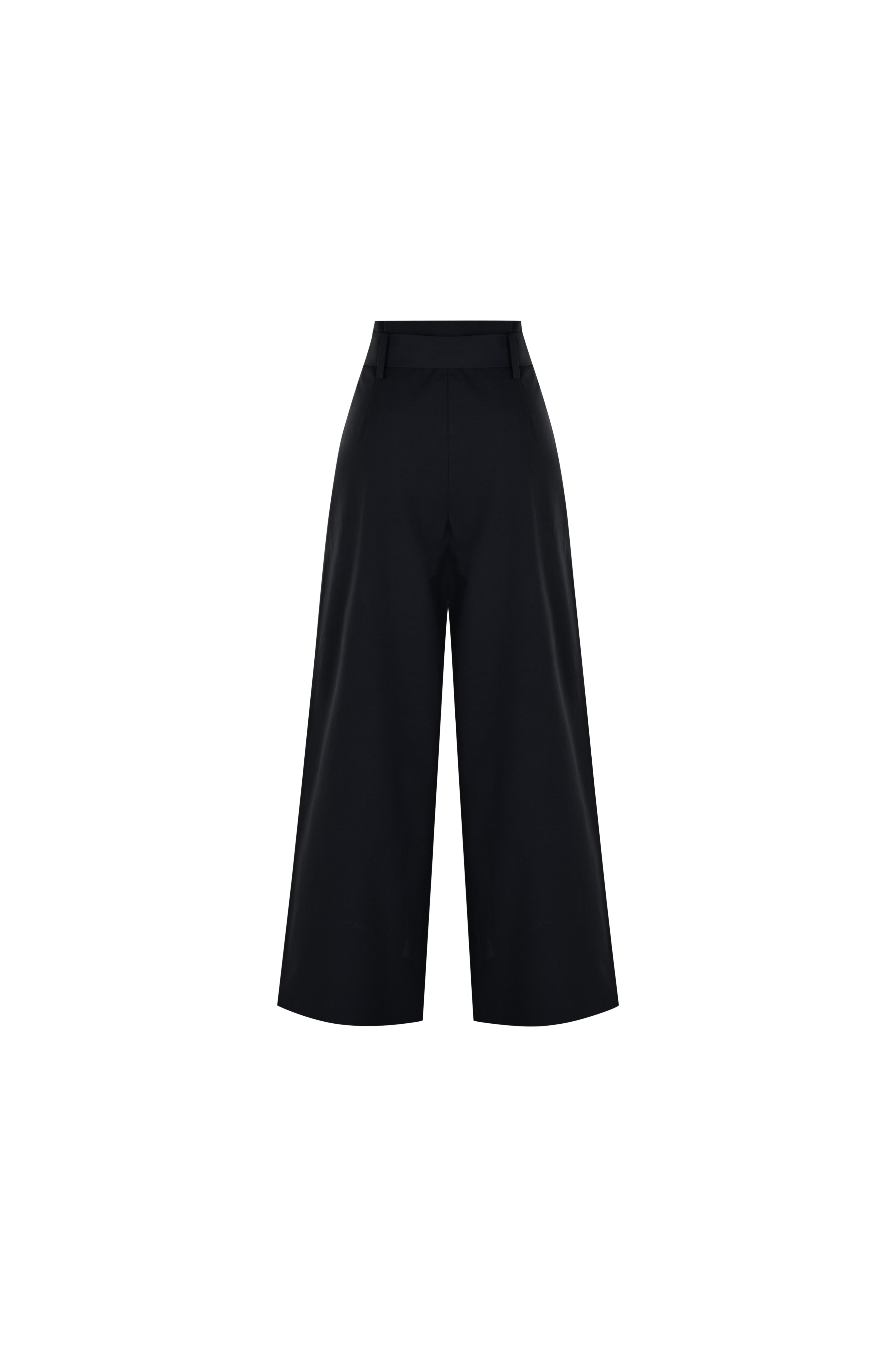 Regular Timeless Structured Trousers - Black