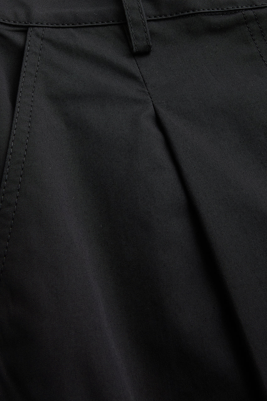 Regular Timeless Structured Trousers - Black