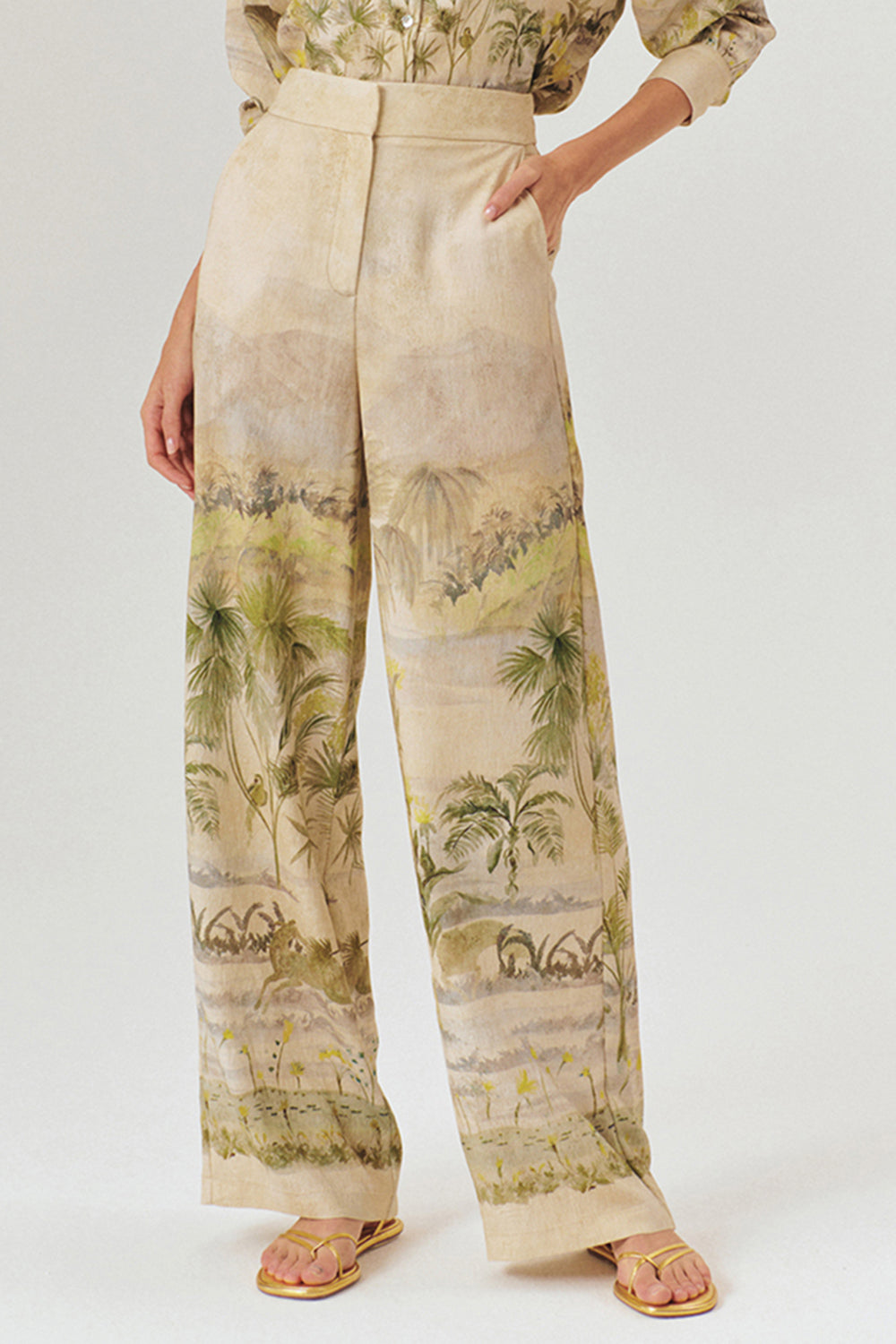 Cecelia Classic Relaxed Wide-Legs - MULTICOLOR