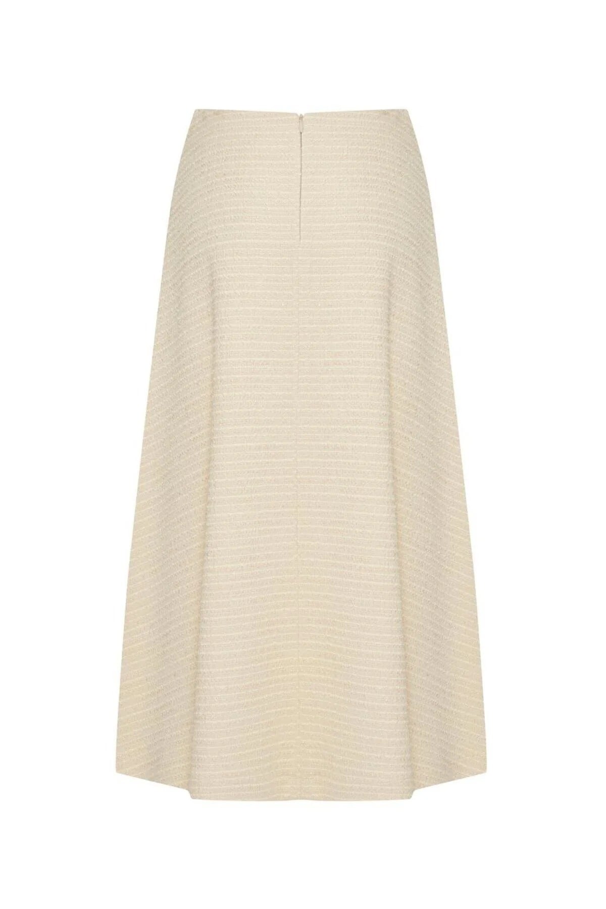 Ruth Midi Flared Skirt - ECRU