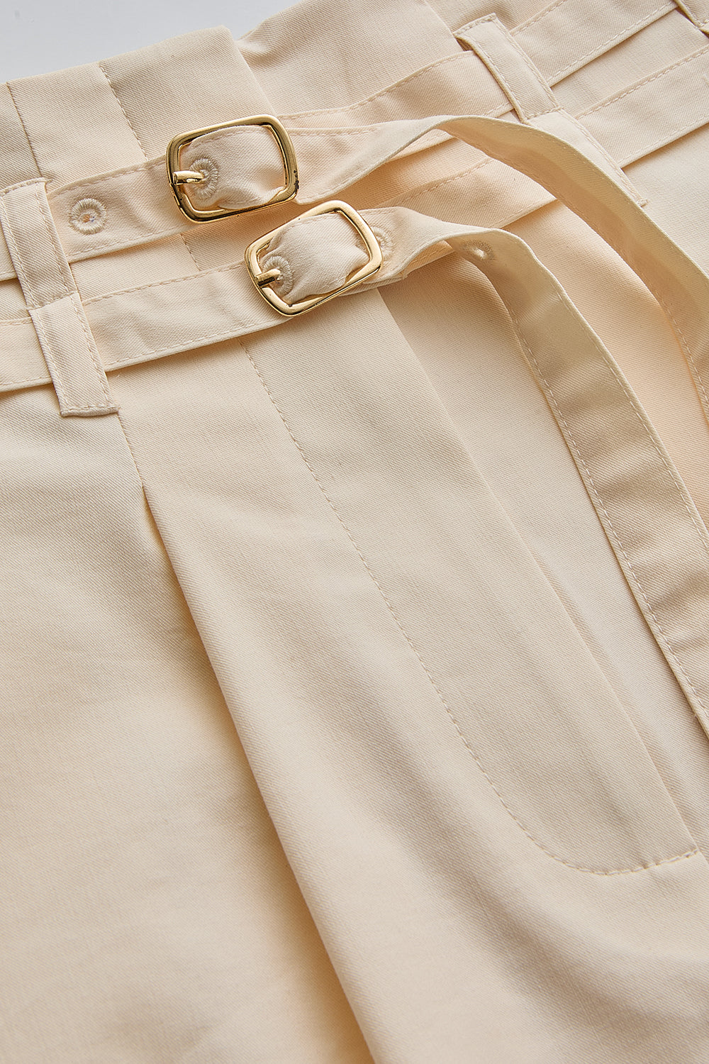 Regular Fit A Line Skirt - Ecru