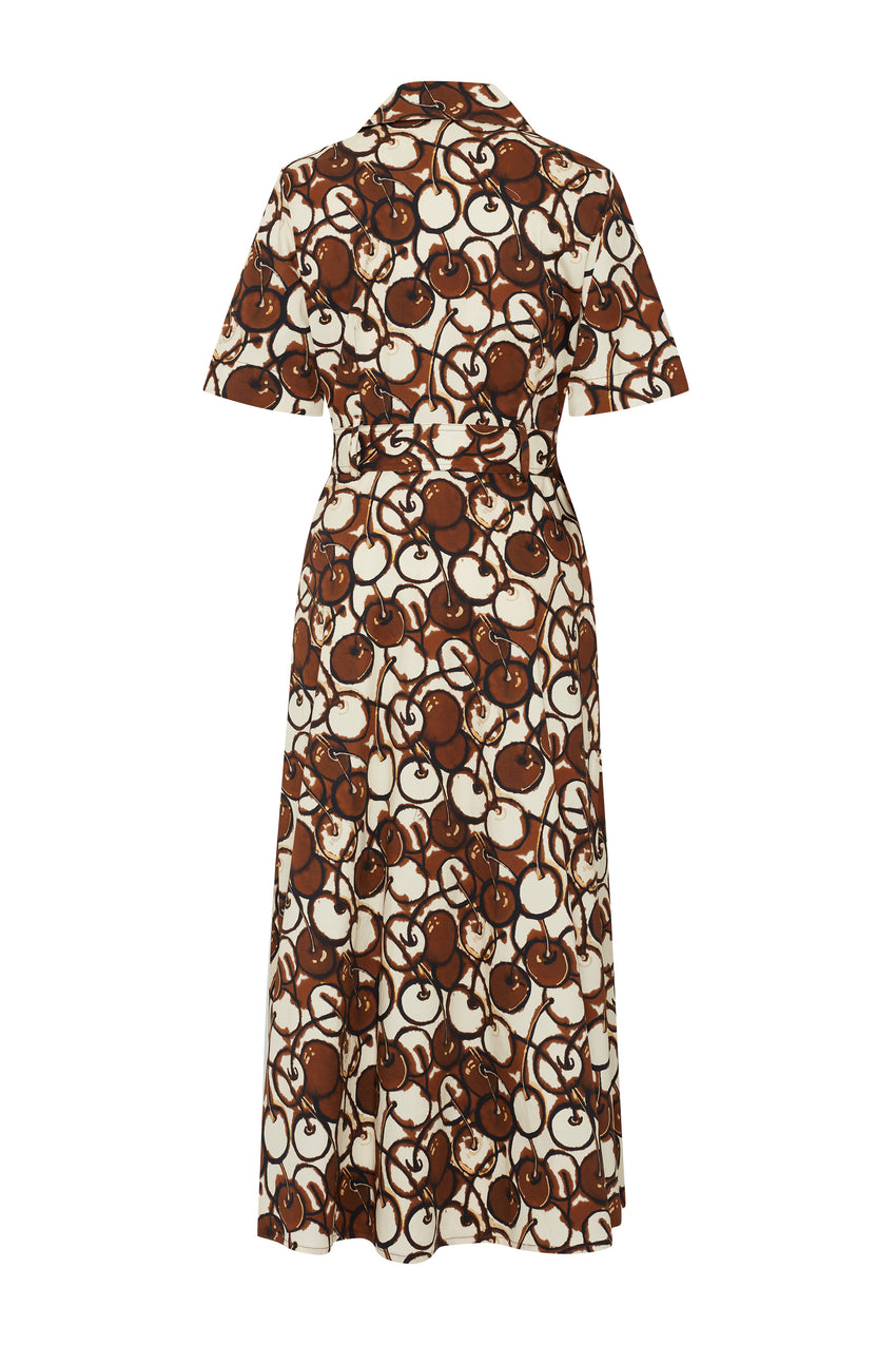 Regular Aqua Breeze Ruffle Dress - Multi Color