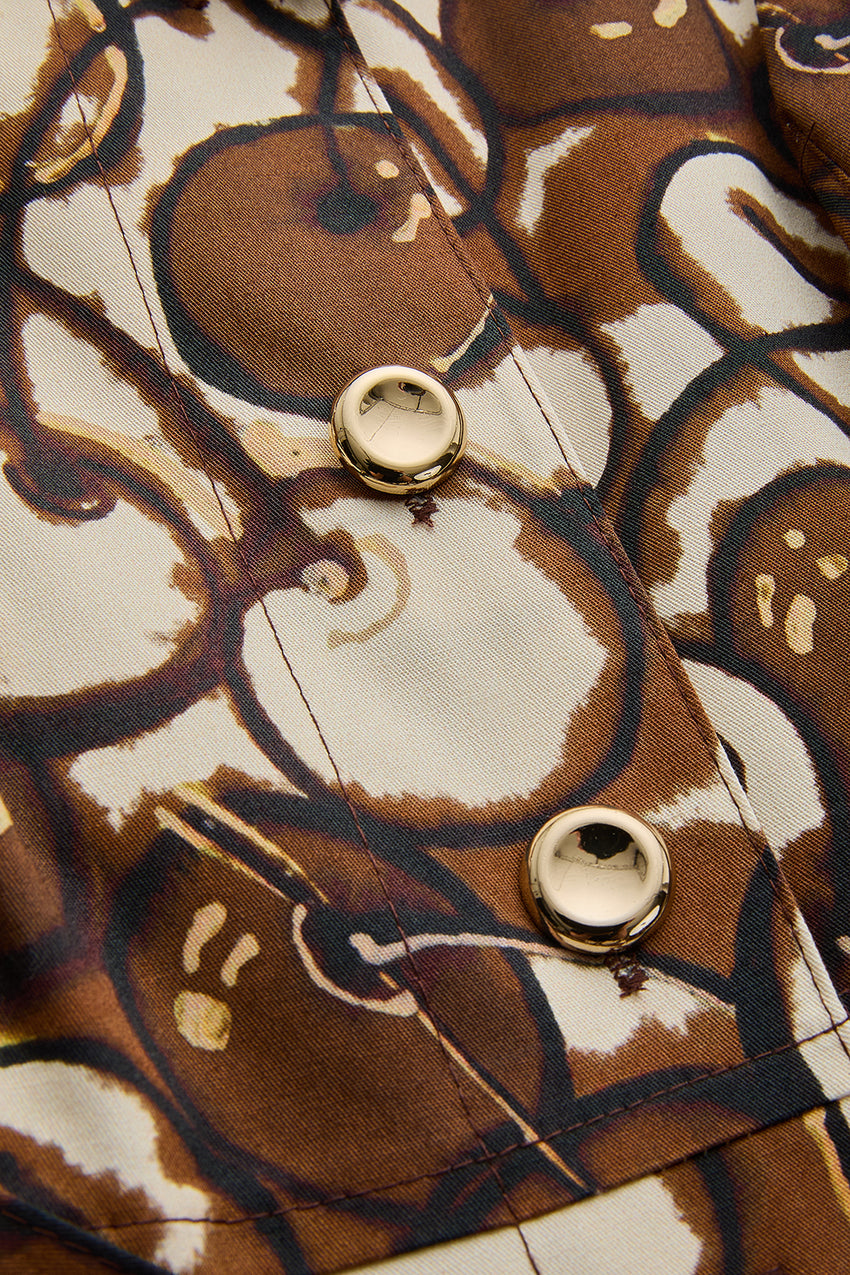 Regular Aqua Breeze Ruffle Dress - Multi Color