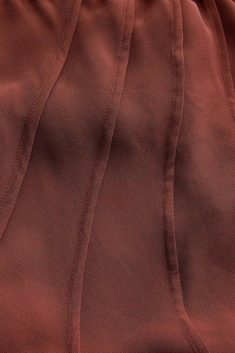 Regular Ethereal One-Shoulder Chiffon Maxi - Brown