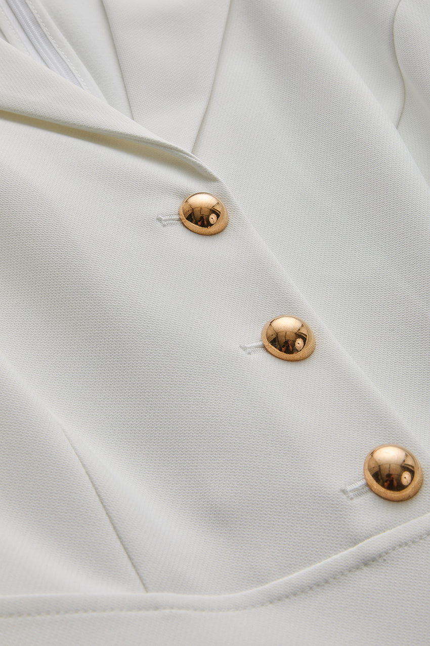 Regular High-Impact Jumpsuit - White