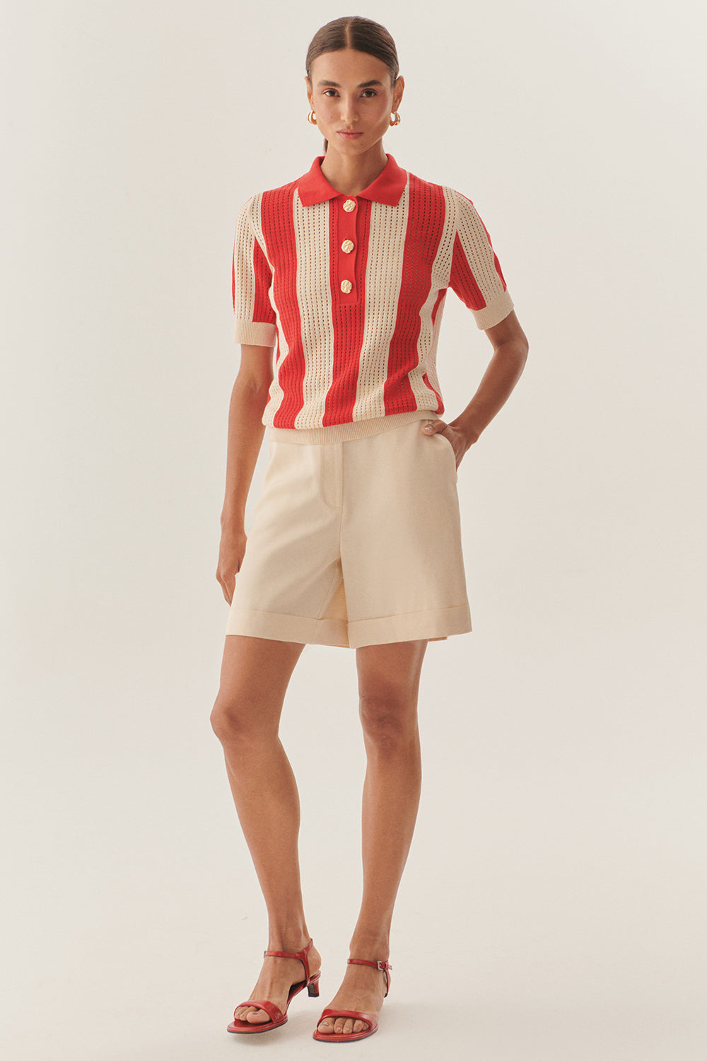 Harlow Knit Blouse - MULTI COLOR