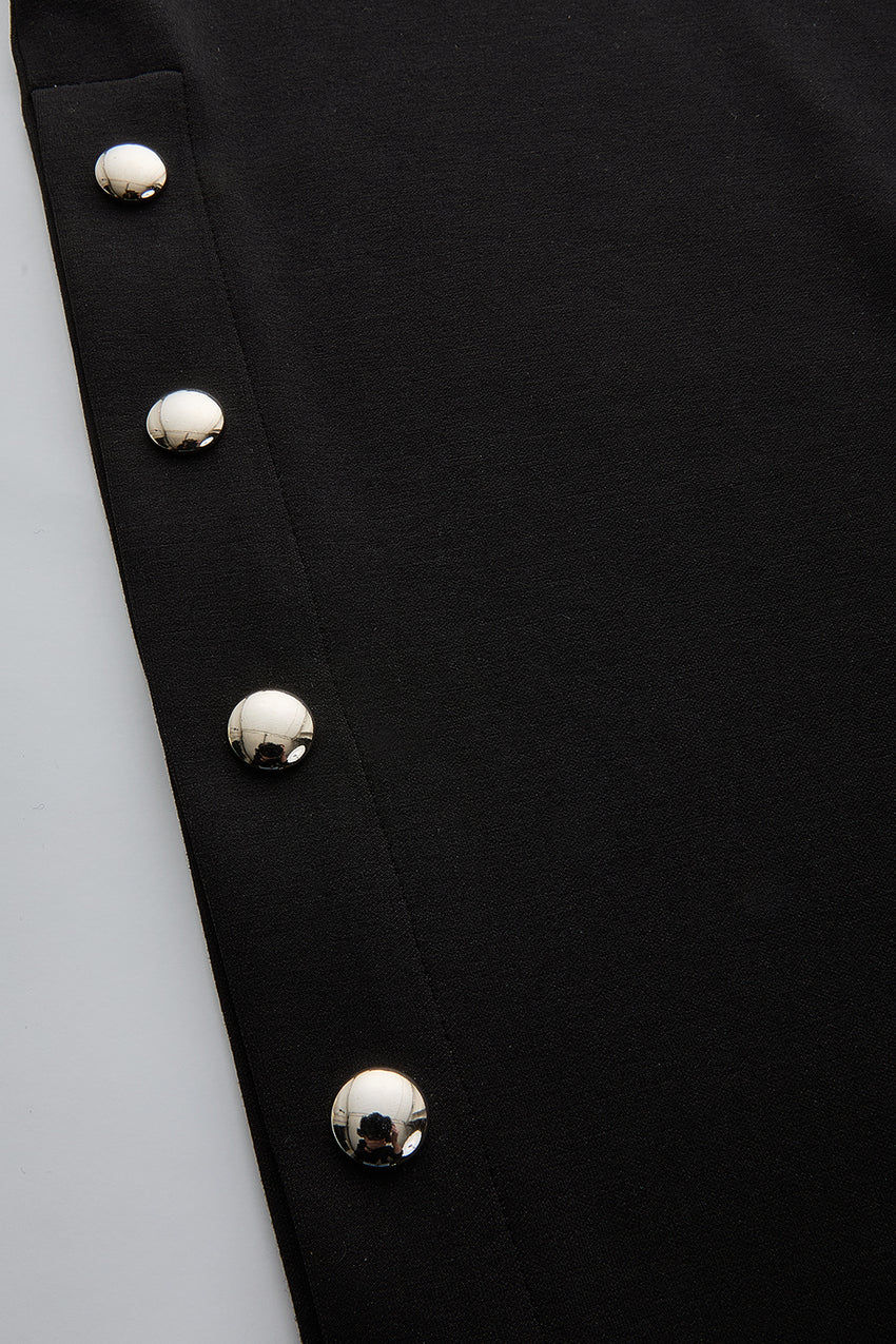 Regular Chic Comfort Knit Trousers - Black