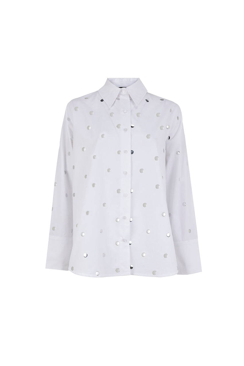 Regular Classic Collar Long Sleeve Shirt - Ecru