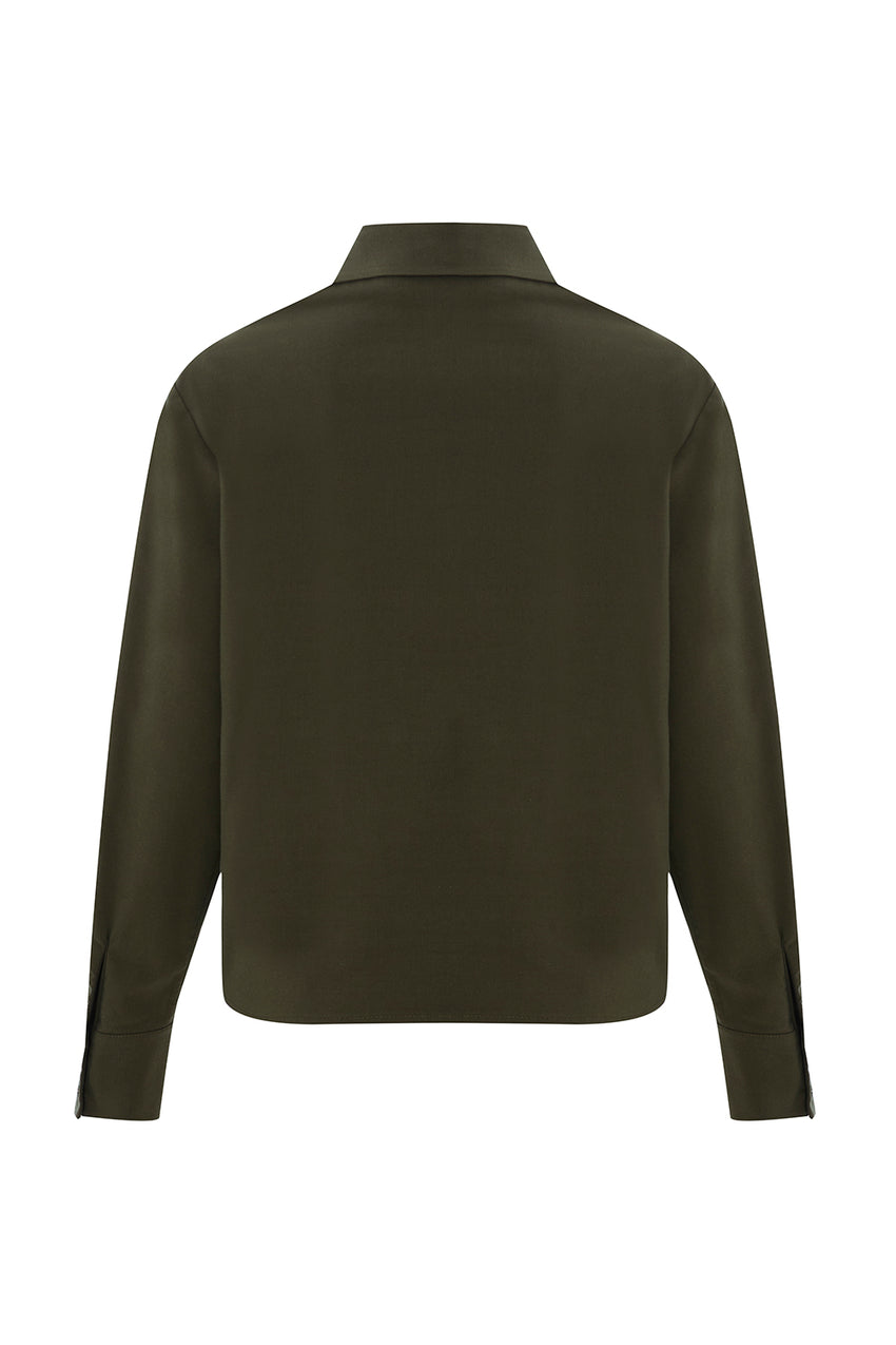 Theodora Long Sleeve Shirt – KHAKI