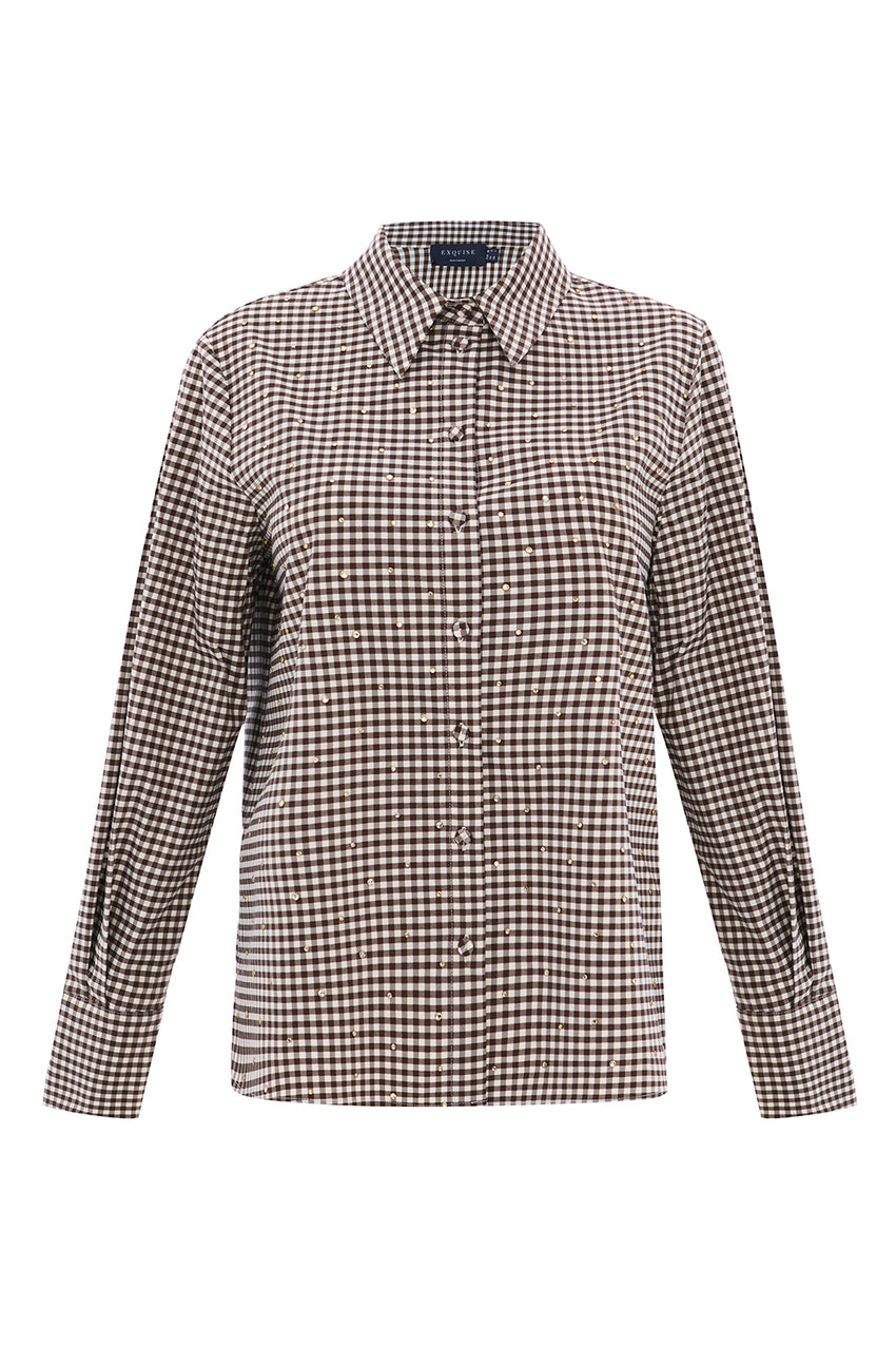 Regular Fit Plaid Shirt - Ecru