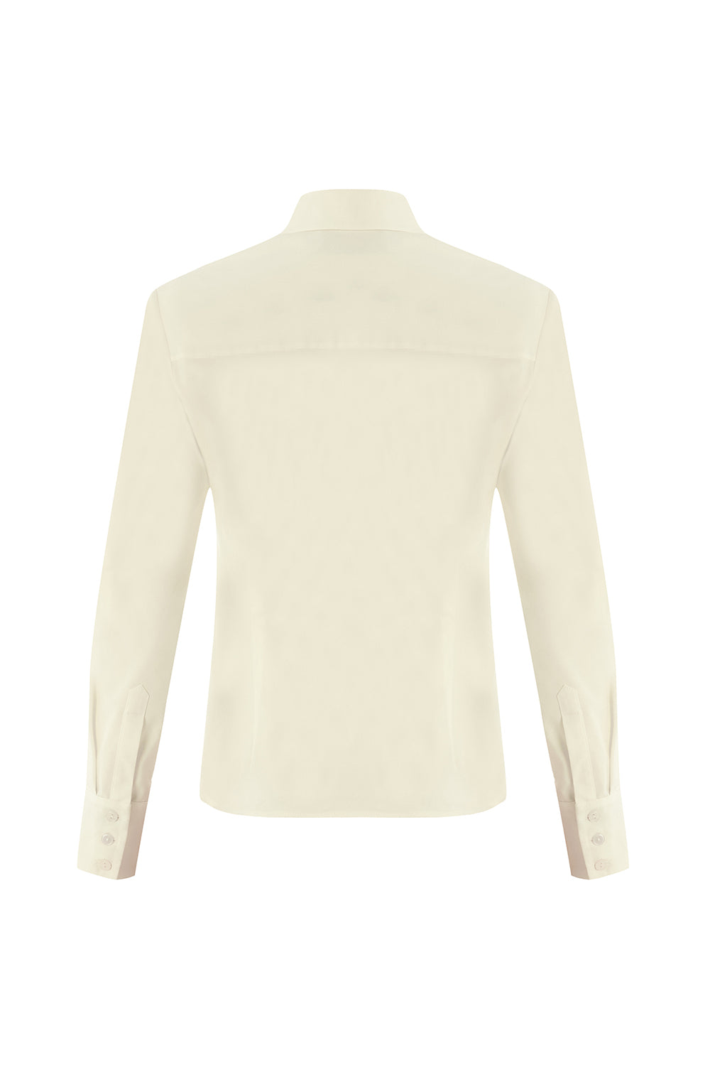 Regular Embellished Shirt Collar Shirt - Ecru