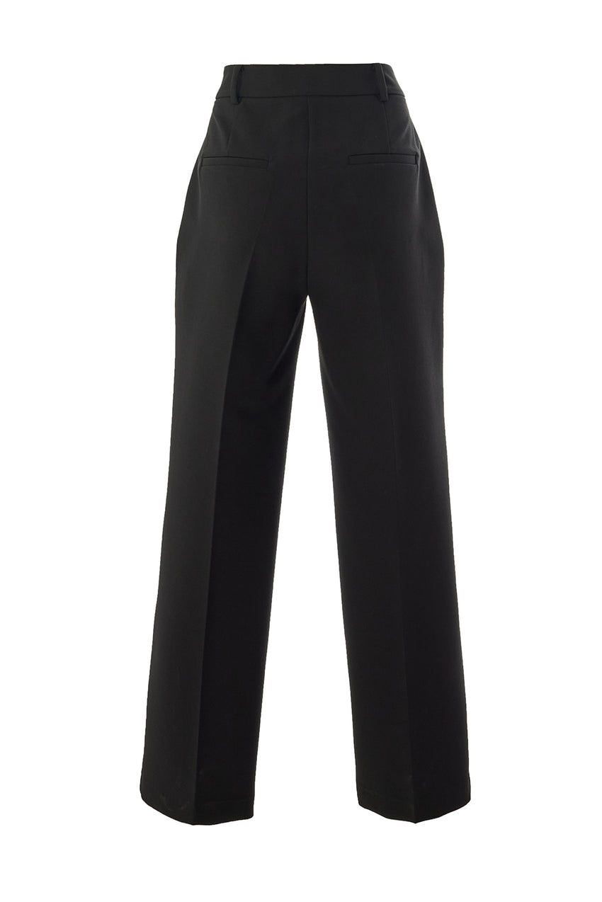 Tailored Pocketed Pants - Black