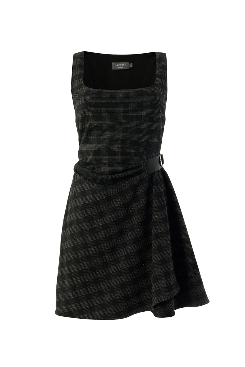 Regular Sleeveless Mini Dress - Grey