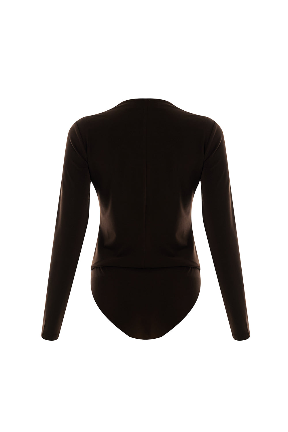 Meilani V Neck Bodysuit - BROWN