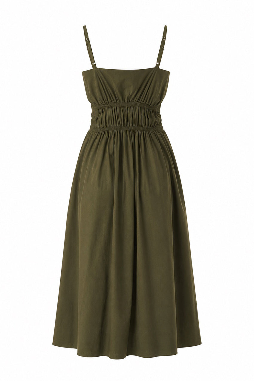 Jimena Midi Dress - GREEN