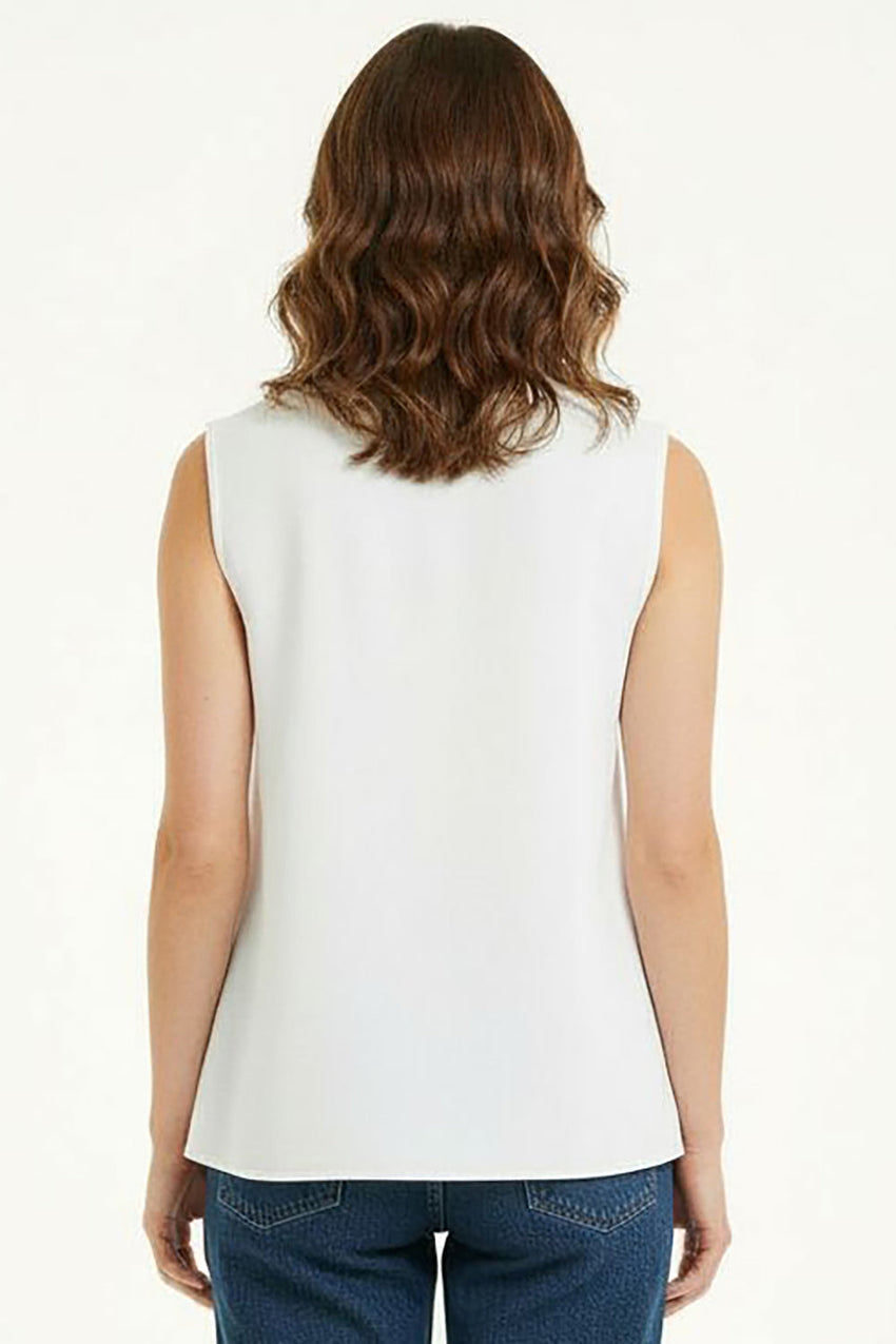 Chanler Sleveeless Lace Blouse - ECRU