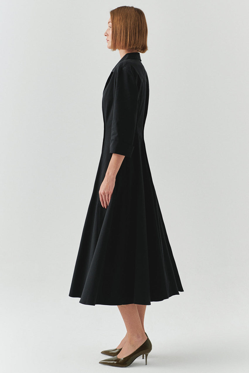 Estelle Pocketed Jacket Collar Dress