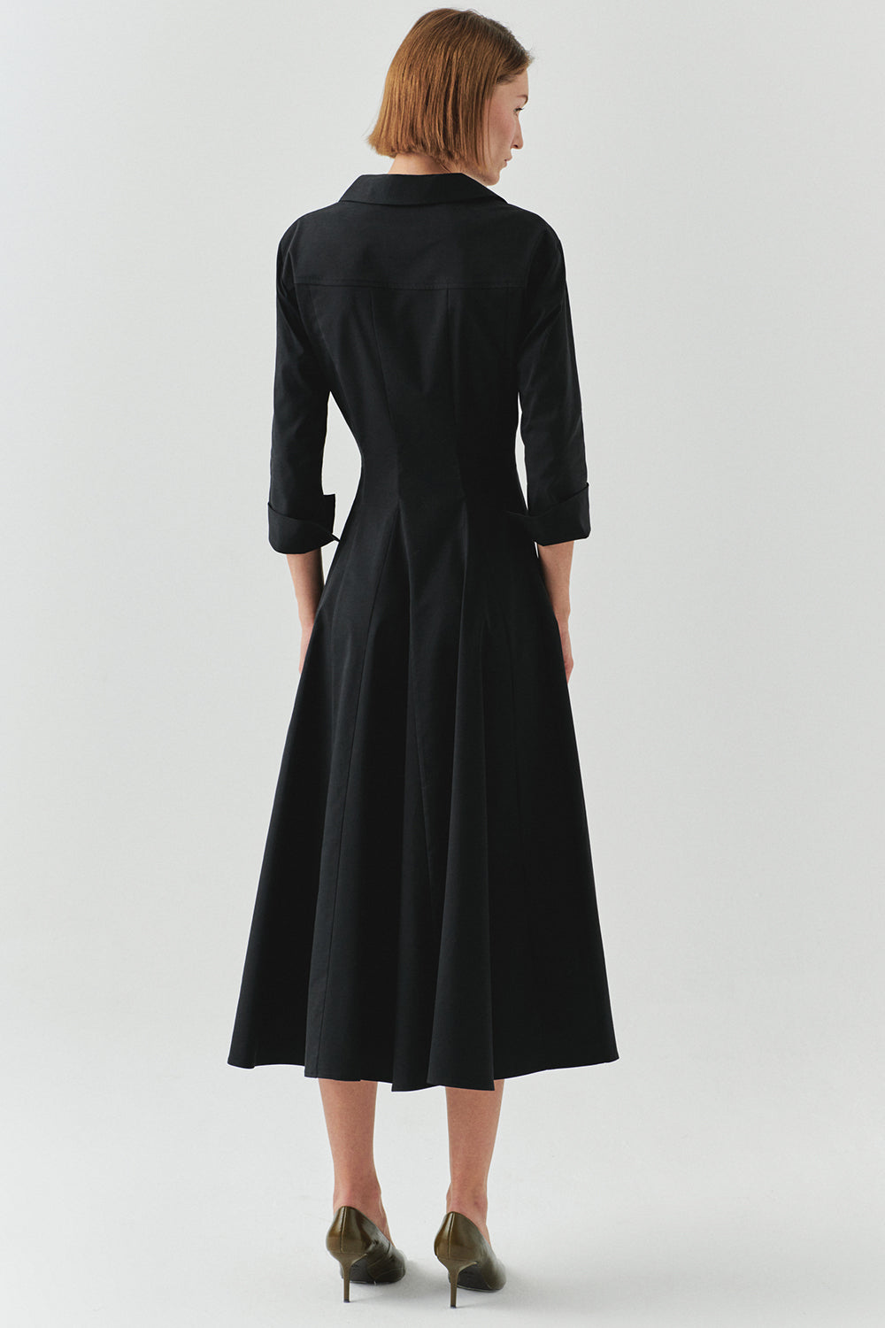 Estelle Pocketed Jacket Collar Dress