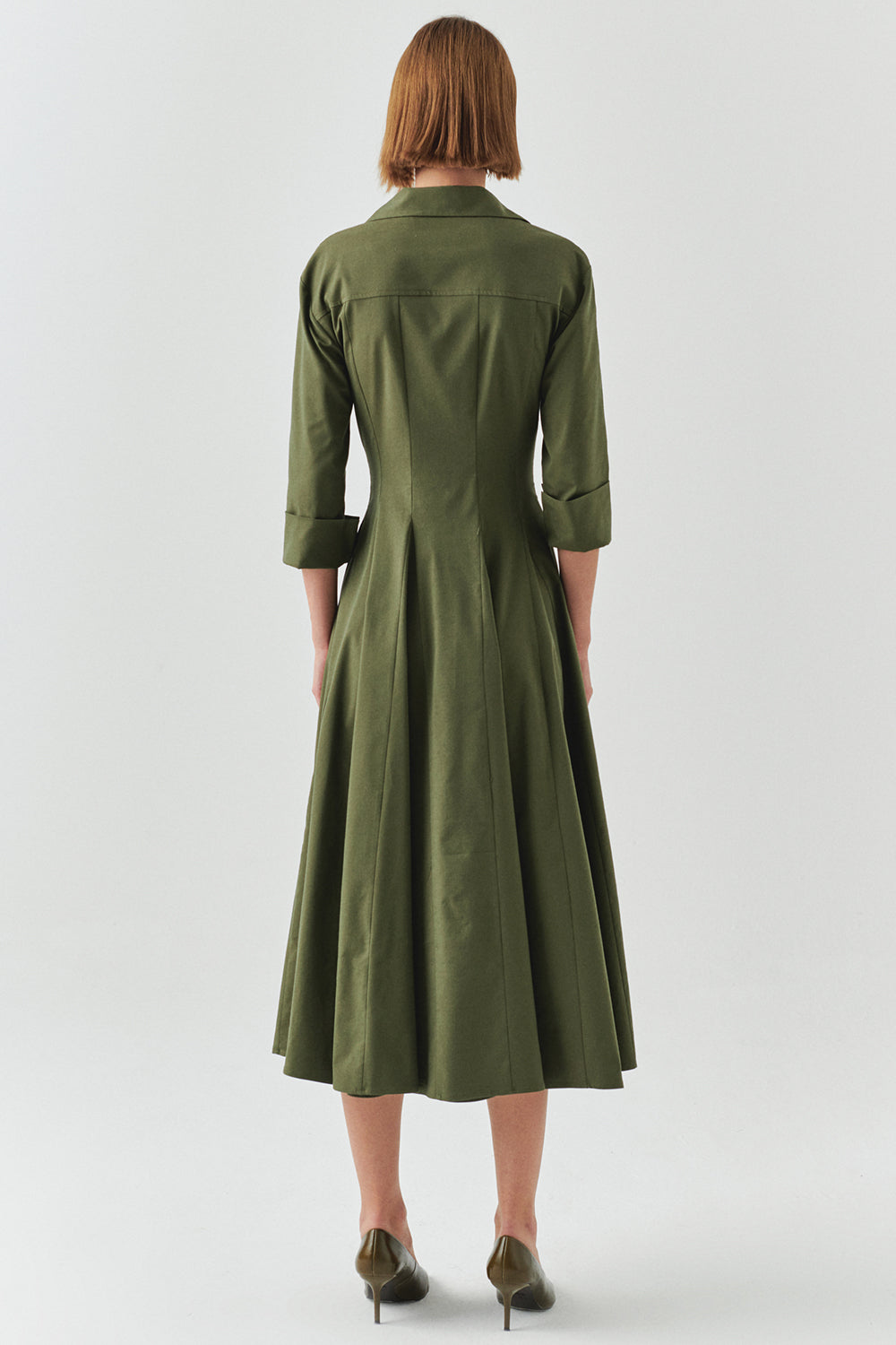 Estelle Pocketed Jacket Collar Dress