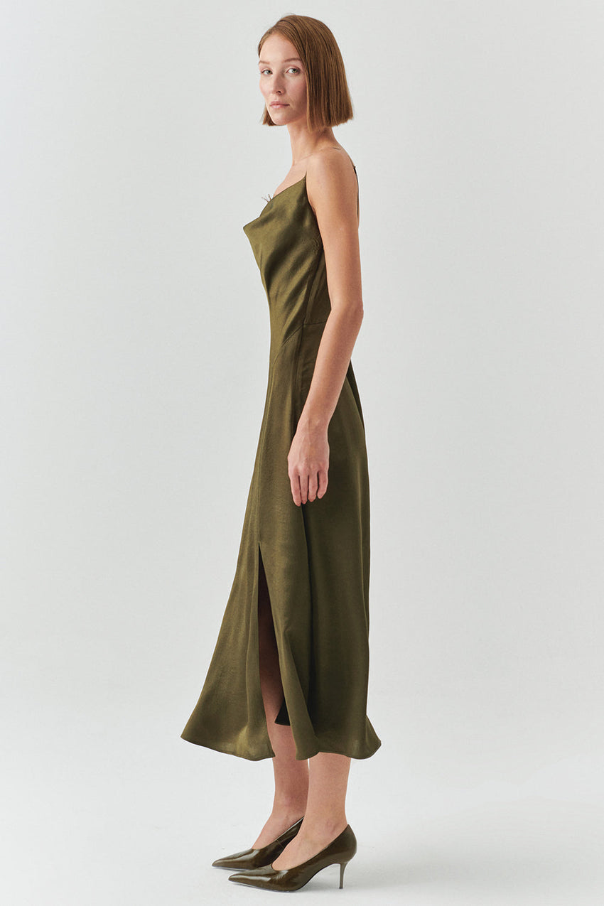 Macy Cowl Neck Sleeveless Dress