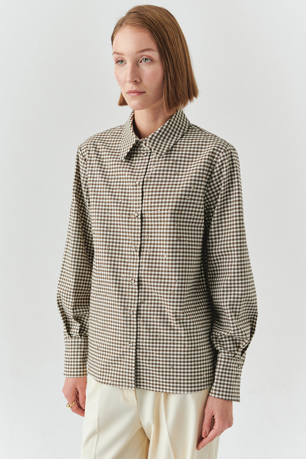 Jamie Poplin Gingham Button Down