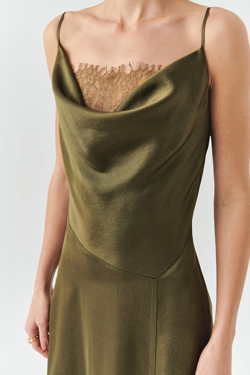 Macy Cowl Neck Sleeveless Dress