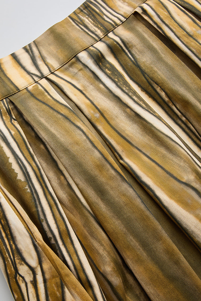 Sloan Multi-Color Striped Pocketed Skirt