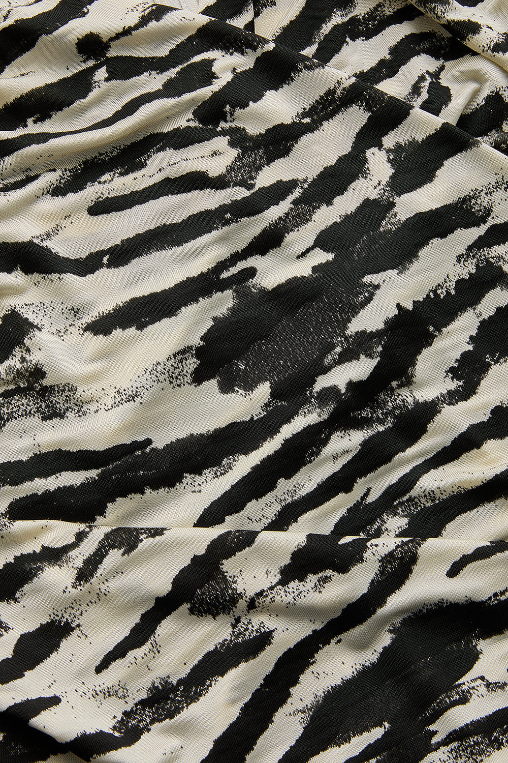 Laylani Zebra Print Turtleneck Knit Top