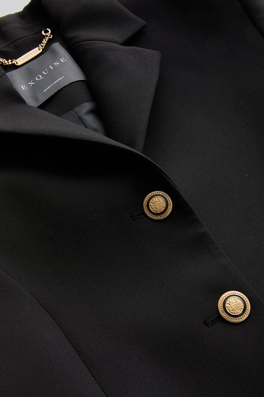 Veda Tailored Jacket with Shirt Collar & Pockets