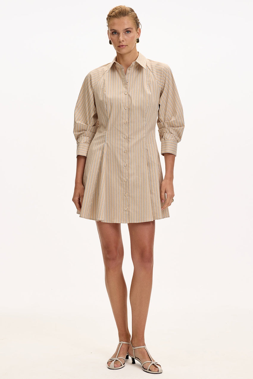 Raglan Sleeve  Mini Dress - MULTI COLOR