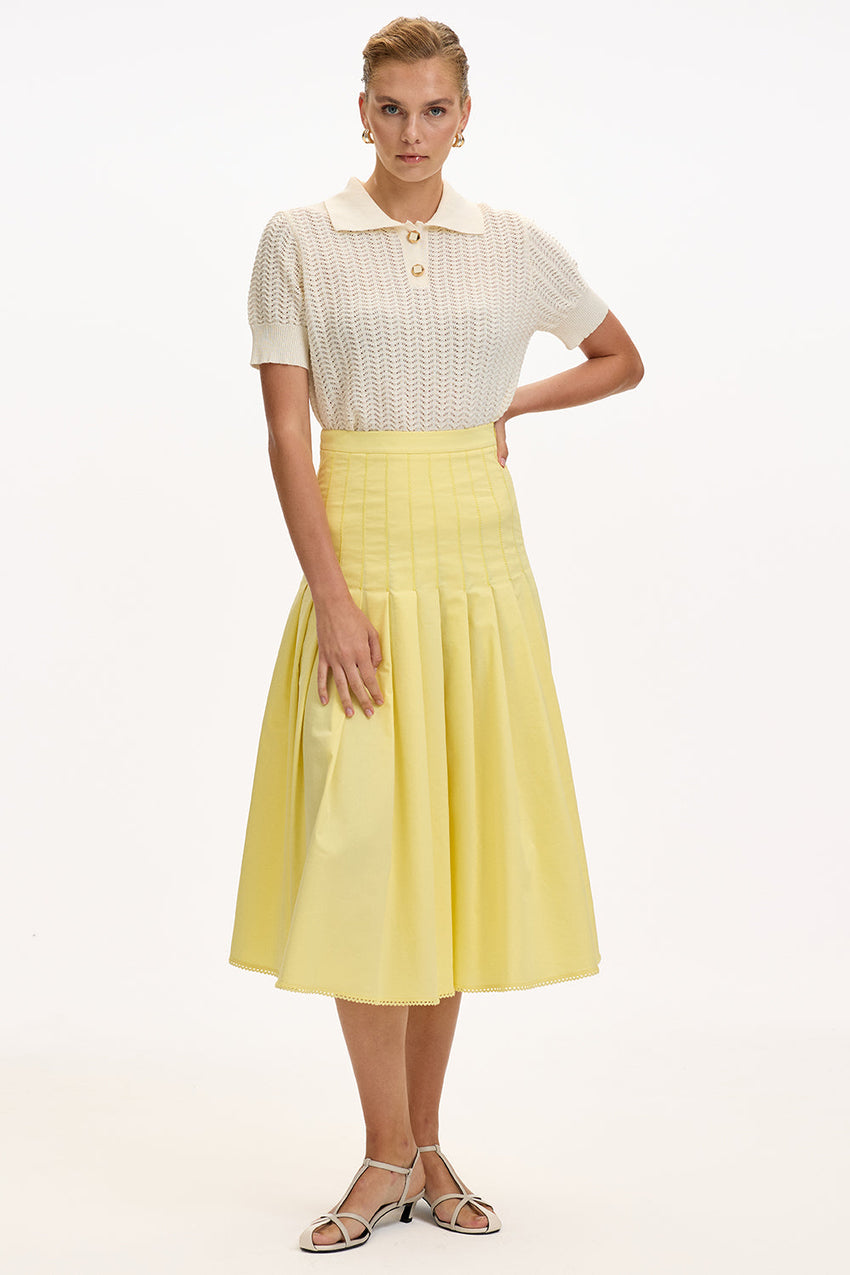 Midi Skirt - YELLOW