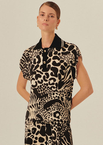 Modern Safari Polo Top