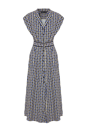 Vintage Check Button Dress