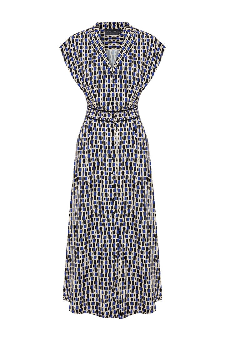 Vintage Check Button Dress